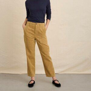 Alex Mill Neil Straight Leg Corduroy Pant Dark Khaki Sz 8